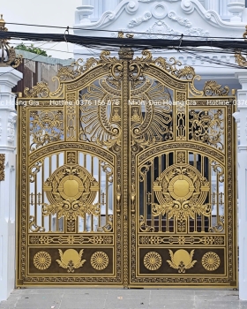 Công Trình Cổng Nhôm Đúc Tại Hóc Môn, TPHCM