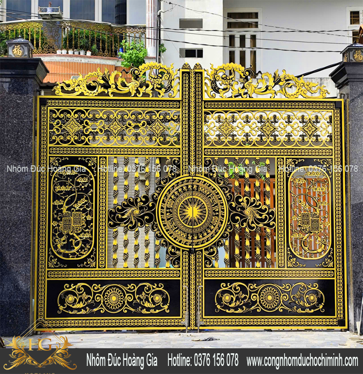 cổng nhôm đúc