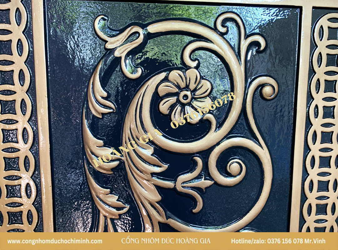 cổng nhôm đúc giá rẻ