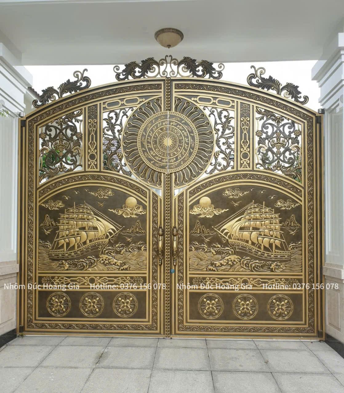cổng nhôm đúc thuận buồm xuôi gió