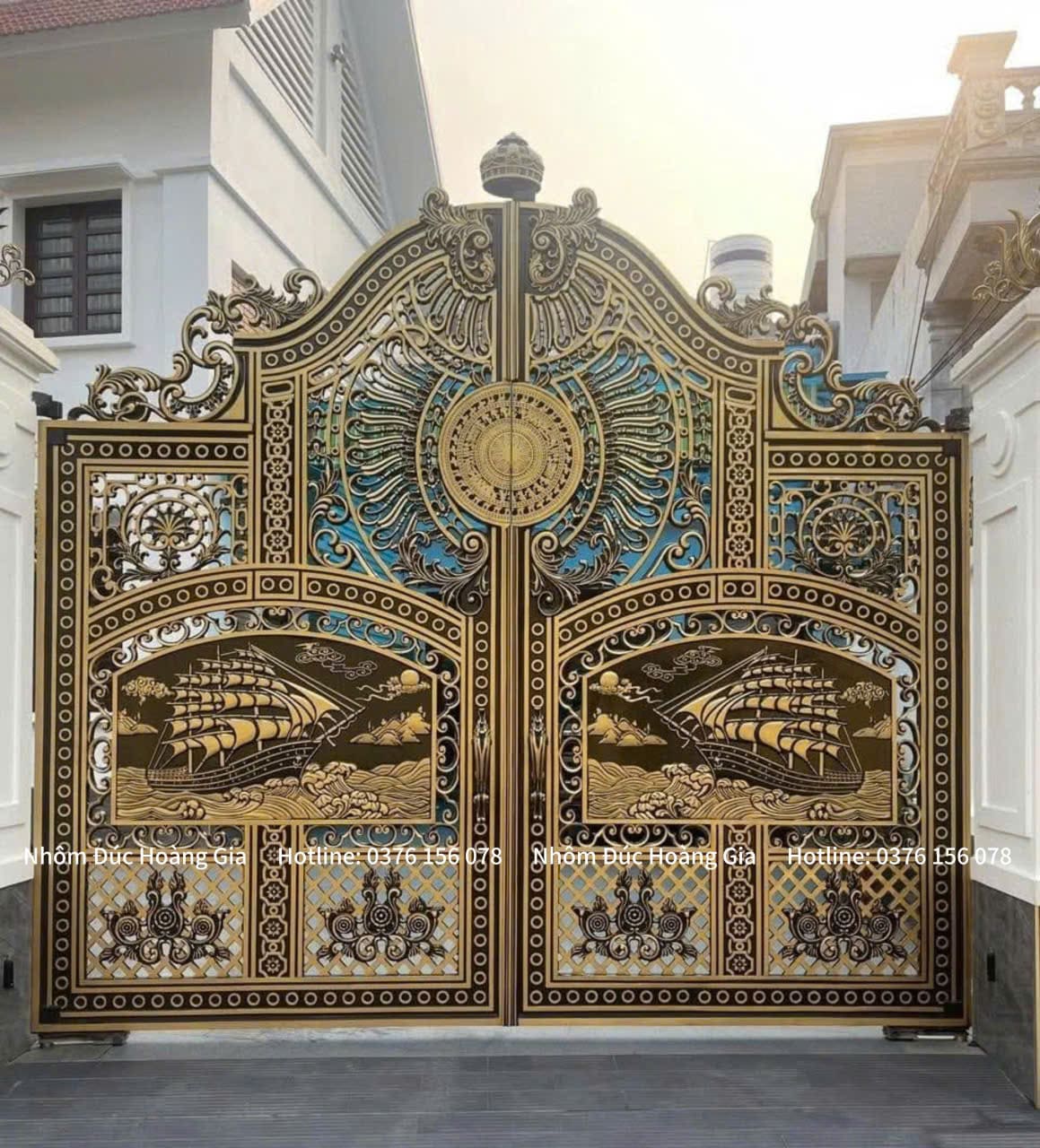 cổng nhôm đúc thuận buồm xuôi gió