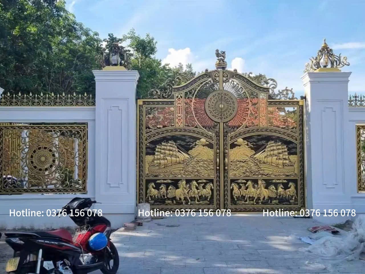 cổng nhôm đúc thuận buồm xuôi gió