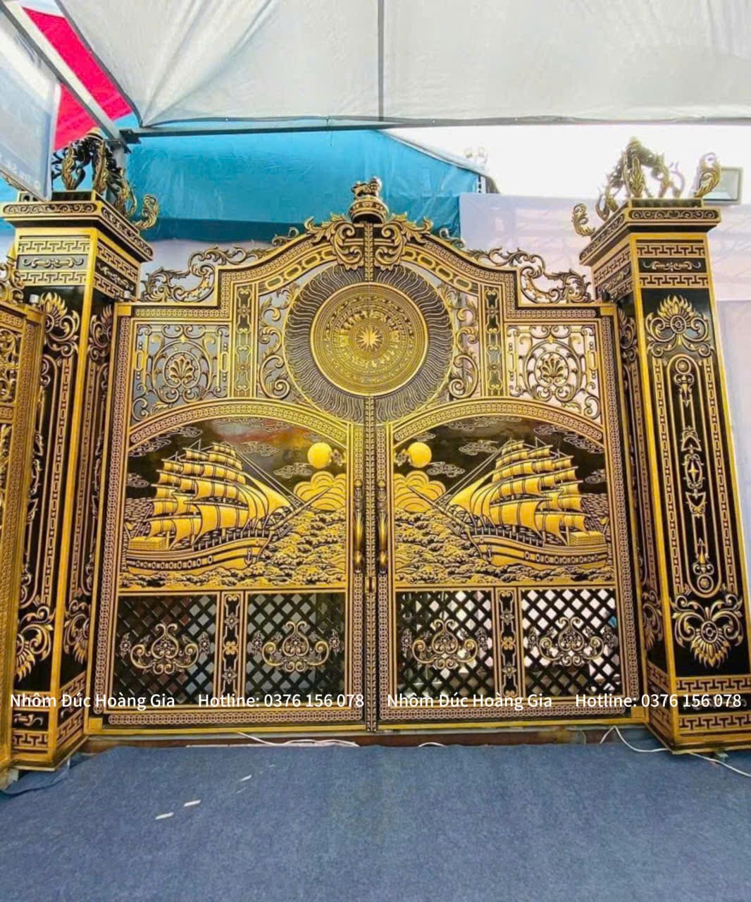 cổng nhôm đúc thuận buồm xuôi gió