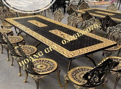 BÀN GHẾ NHÔM ĐÚC BG010