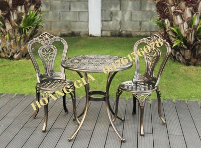 BÀN GHẾ NHÔM ĐÚC BG020