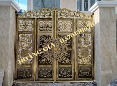 CỔNG NHÔM ĐÚC 4 CÁNH P002