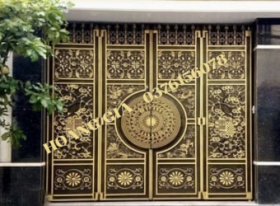 CỔNG NHÔM ĐÚC 4 CÁNH P008