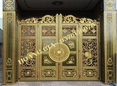 CỔNG NHÔM ĐÚC 4 CÁNH P005
