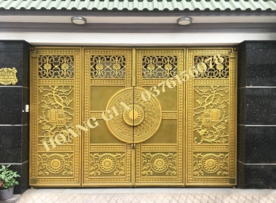 CỔNG NHÔM ĐÚC 4 CÁNH P007