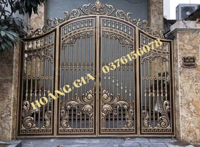 CỔNG NHÔM ĐÚC 4 CÁNH P011