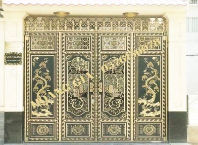 CỔNG NHÔM ĐÚC 4 CÁNH P012