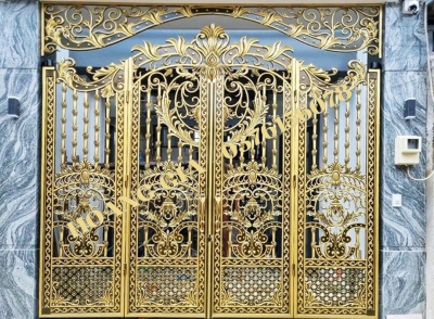 CỔNG NHÔM ĐÚC 4 CÁNH P013