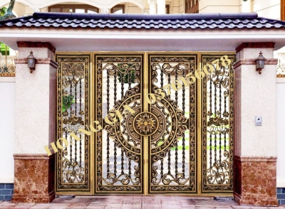 CỔNG NHÔM ĐÚC 4 CÁNH P016