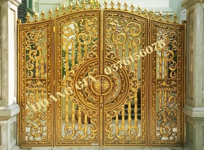 CỔNG NHÔM ĐÚC 4 CÁNH P017