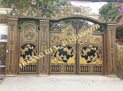CỔNG NHÔM ĐÚC HG011