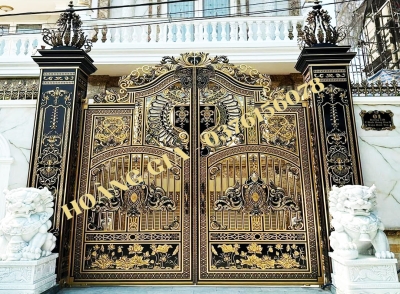 CỔNG NHÔM ĐÚC HG017