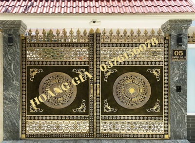 CỔNG NHÔM ĐÚC HG034