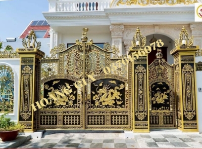 CỔNG NHÔM ĐÚC HG067