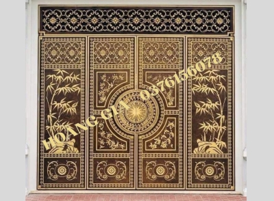 CỔNG NHÔM ĐÚC 4 CÁNH P021