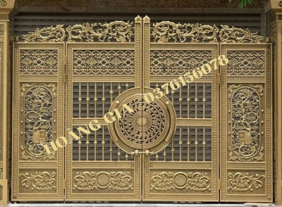 CỔNG NHÔM ĐÚC 4 CÁNH P022