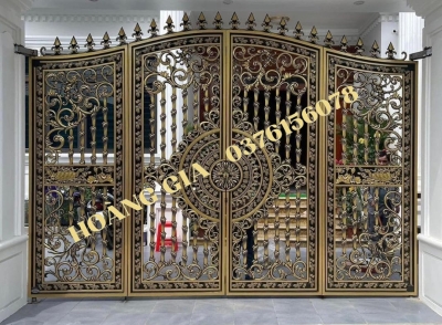 CỔNG NHÔM ĐÚC 4 CÁNH P026