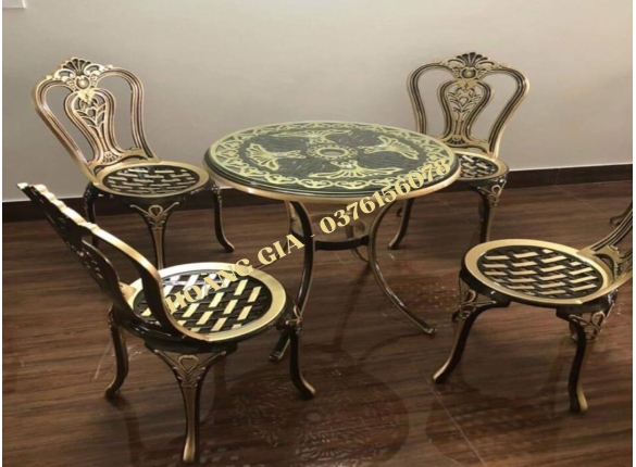 BÀN GHẾ NHÔM ĐÚC BG006