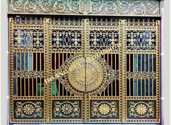 CỔNG NHÔM ĐÚC 4 CÁNH P006