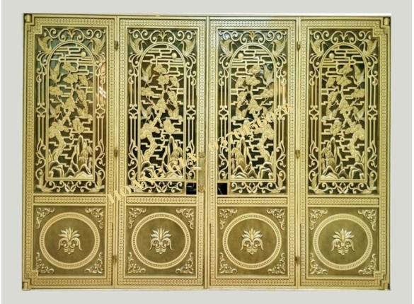 CỔNG NHÔM ĐÚC 4 CÁNH P010