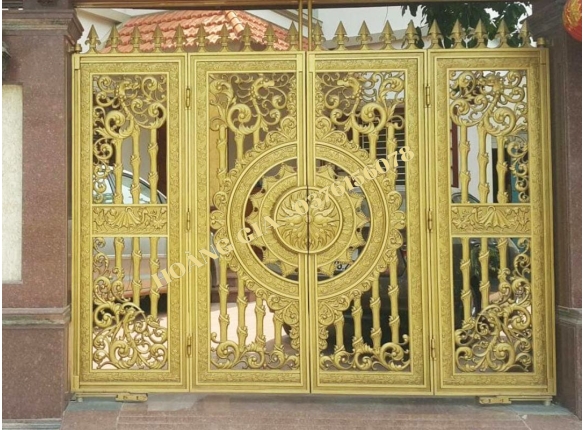 CỔNG NHÔM ĐÚC 4 CÁNH P015