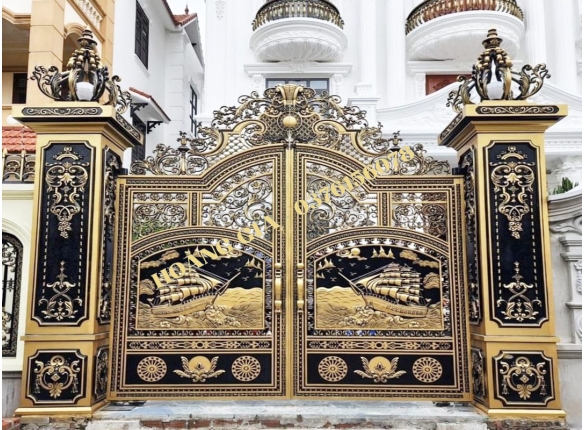 CỔNG NHÔM ĐÚC HG016