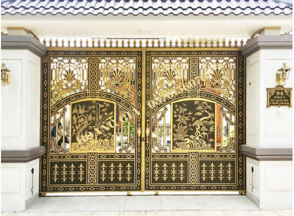 CỔNG NHÔM ĐÚC HG033 