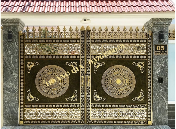 CỔNG NHÔM ĐÚC HG034