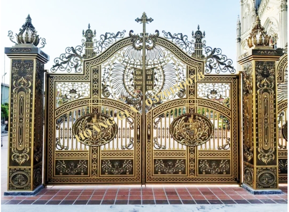 CỔNG NHÔM ĐÚC HG058