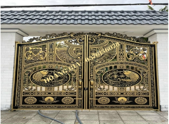 CỔNG NHÔM ĐÚC HG059