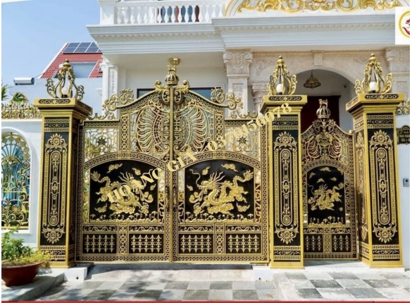 CỔNG NHÔM ĐÚC HG067