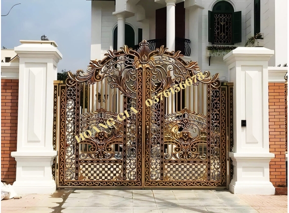 CỔNG NHÔM ĐÚC HG072